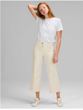 Lululemon City Sleek Wide Leg Pants Women's 26 5 Pocket Cropped